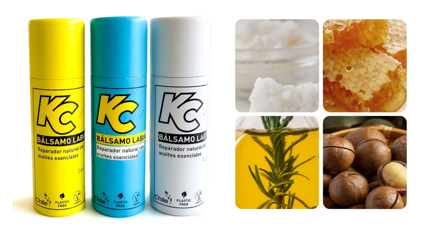 Bálsamo labial natural y vegano